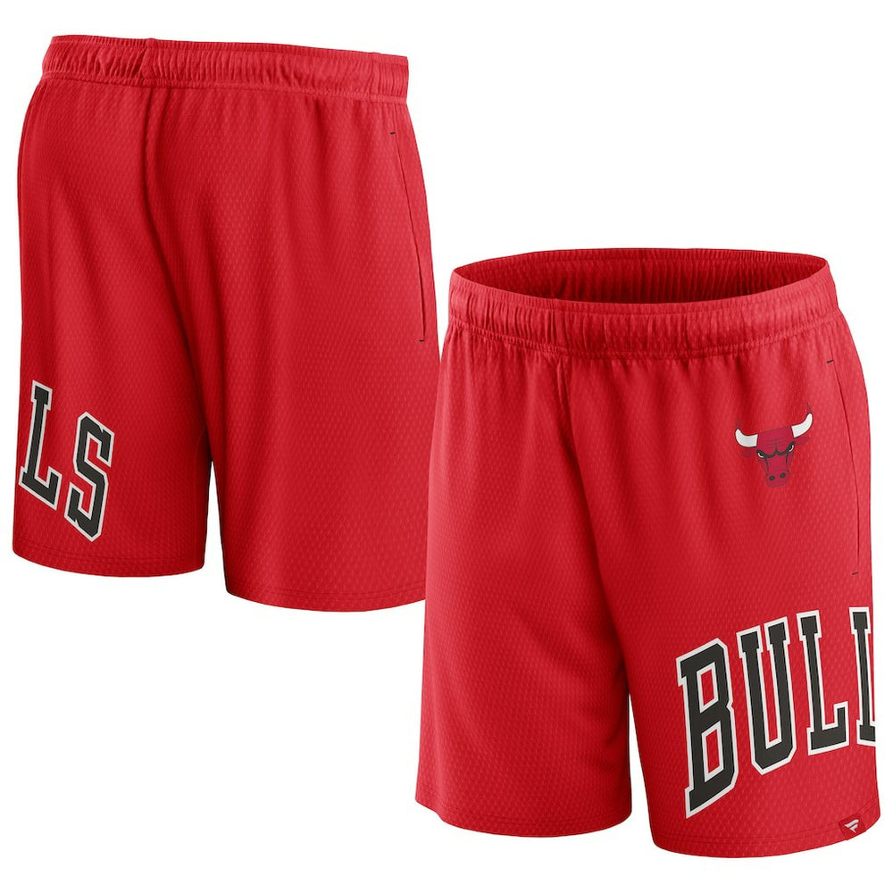 Red Chicago Bulls Free Throw Mesh Shorts | NBA