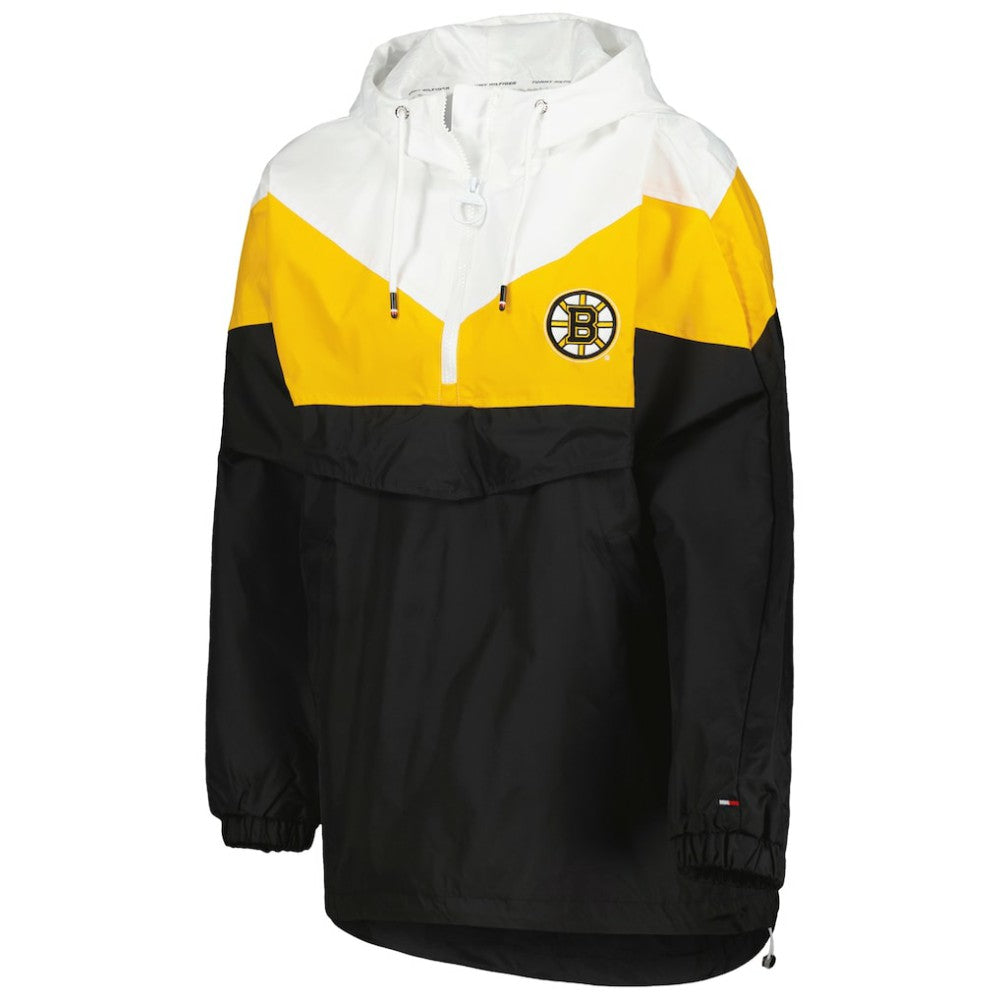 Boston Bruins Tommy Hilfiger Women's Staci Half-Zip Windbreaker Jacket -  NHL Jackets