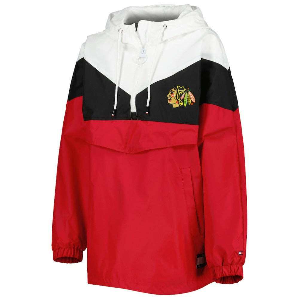Chicago Blackhawks Tommy Hilfiger Women's Staci Half-Zip Windbreaker Jacket -  NHL Jackets