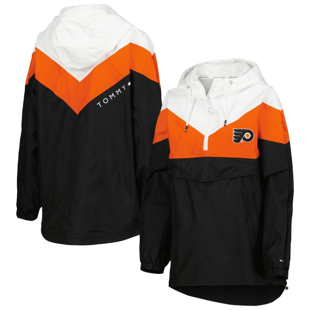 Philadelphia Flyers Tommy Hilfiger Women's Staci Half-Zip Windbreaker Jacket -  NHL Jackets
