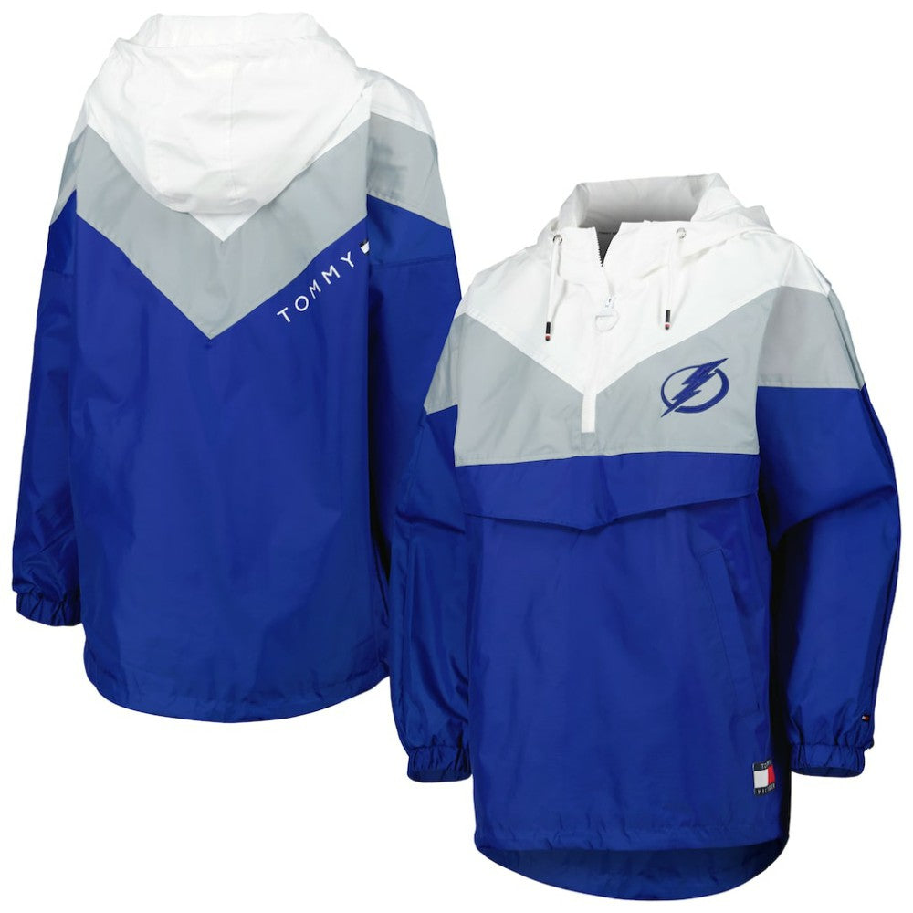 Tampa Bay Lightning Tommy Hilfiger Women's Staci Half-Zip Windbreaker Jacket -  NHL Jackets
