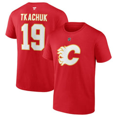Matthew Tkachuk Calgary Flames Fanatics Authentic Stack Name & Number T-Shirt -  NHL T-shirts