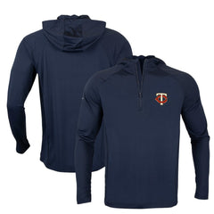 Minnesota Twins Levelwear Zander Insignia Core Quarter-Zip Pullover Hoodie - MLB Hoodies