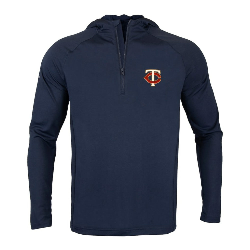 Minnesota Twins Levelwear Zander Insignia Core Quarter-Zip Pullover Hoodie - MLB Hoodies