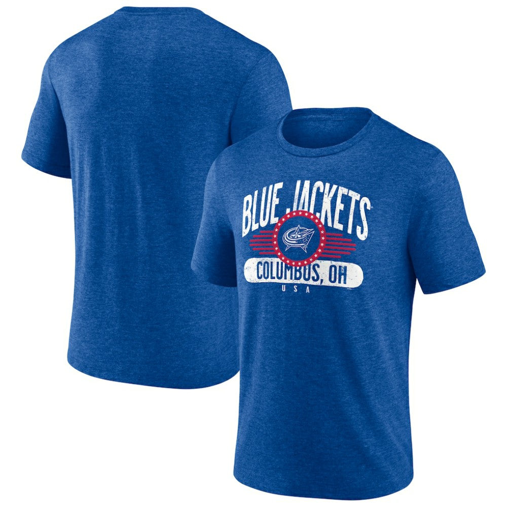 Columbus Blue Jackets Badge of Honor Tri-Blend T-Shirt -  NHL T-shirts