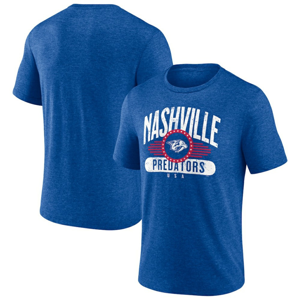Nashville Predators Badge of Honor Tri-Blend T-Shirt -  NHL T-shirts