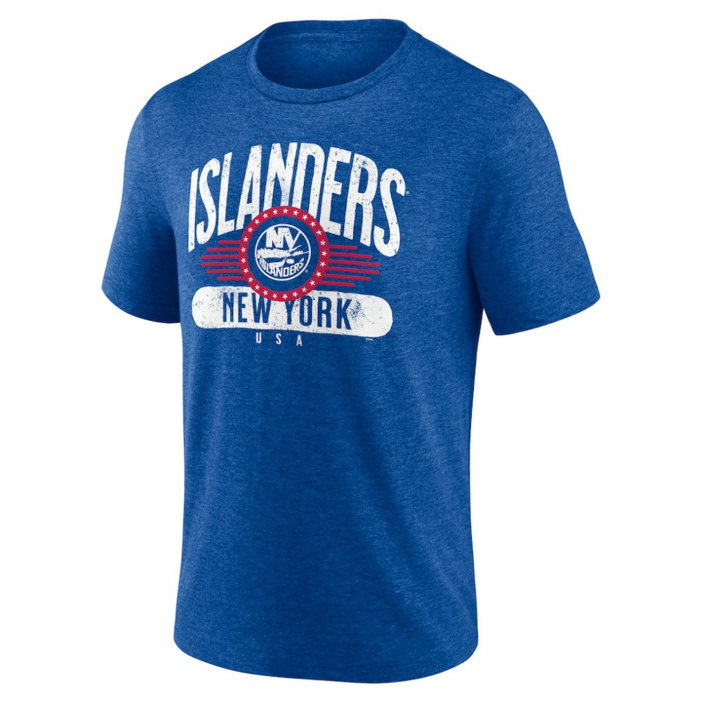 New York Islanders Badge of Honor Tri-Blend T-Shirt -  NHL T-shirts
