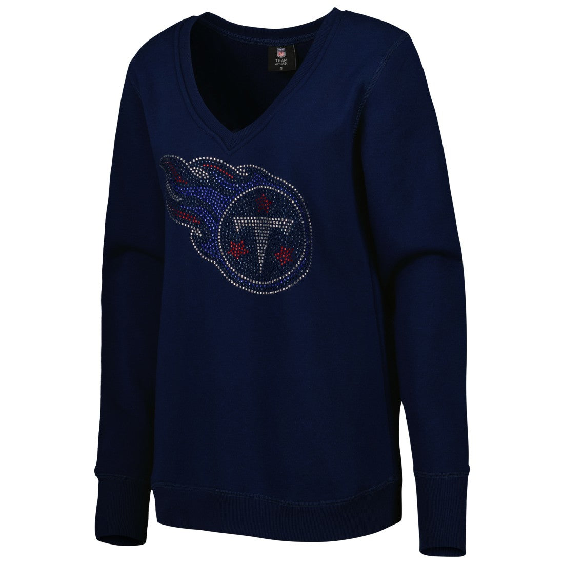Tennessee Titans Cuce Women's Deep V-Neck Pullover Sweatshirt | NFL New