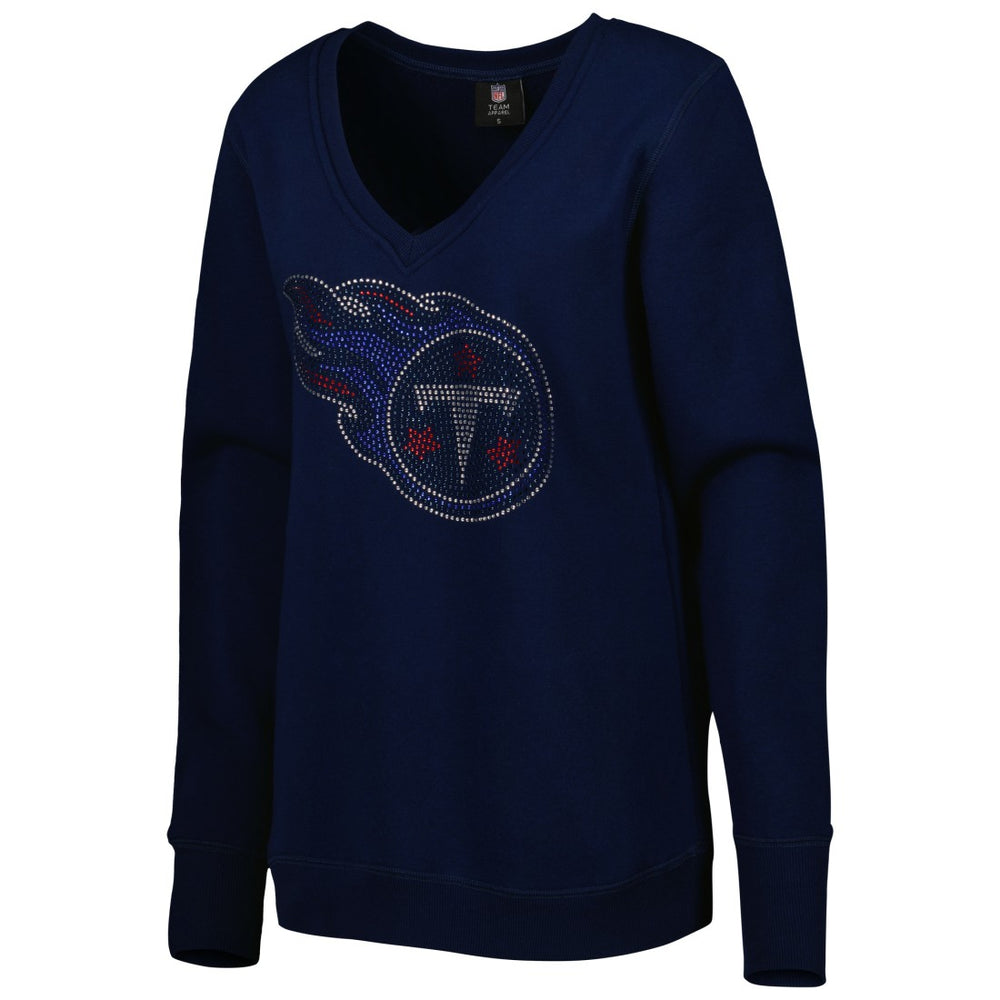 Tennessee Titans Cuce Women's Deep V-Neck Pullover Sweatshirt | NFL New