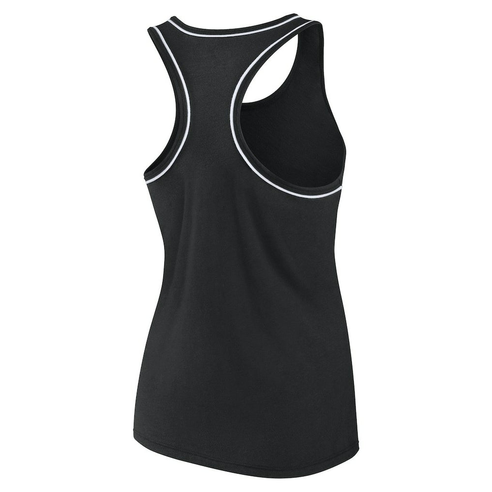Black Brooklyn Nets Women's Wordmark Logo Racerback Tank Top | NBA