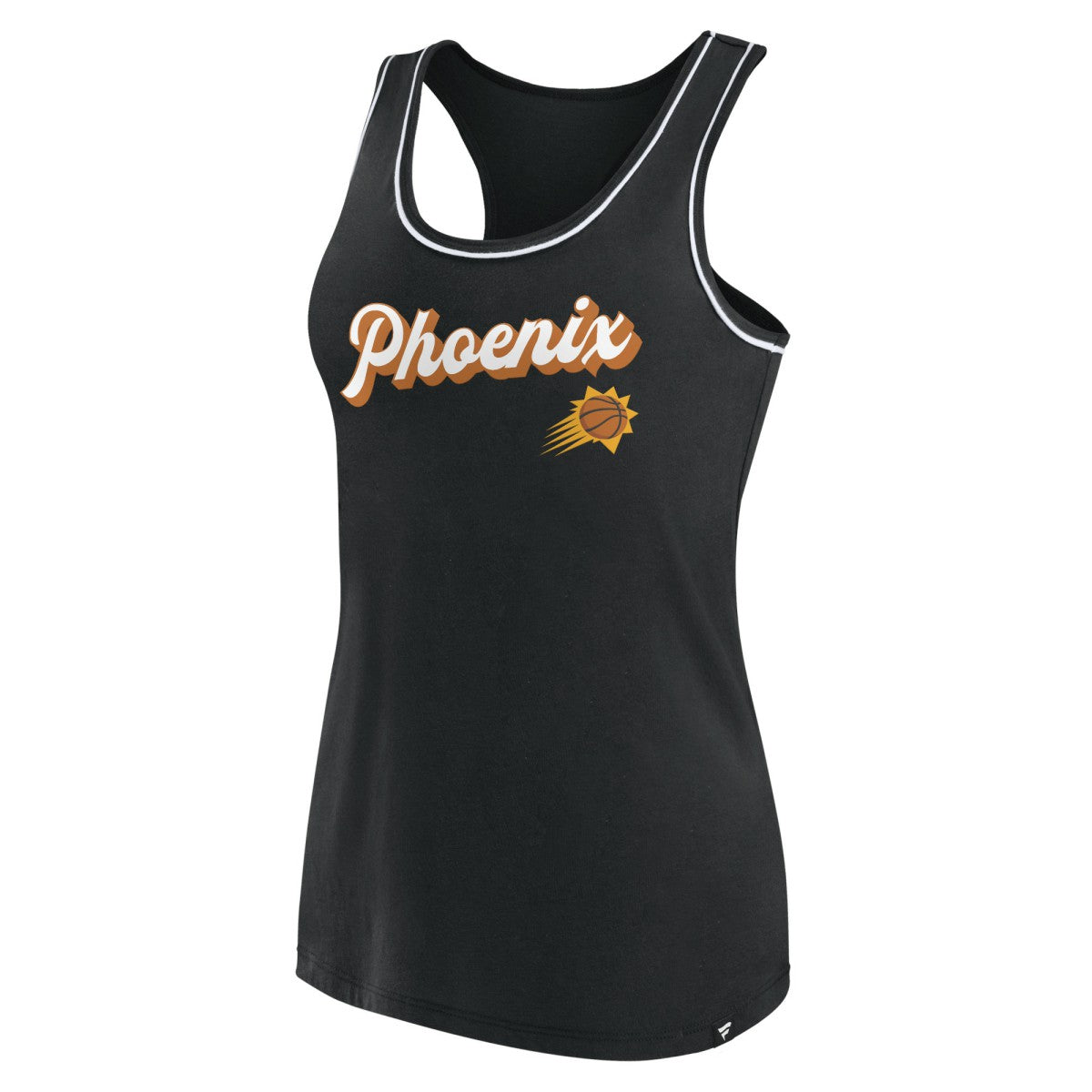 Black Phoenix Suns Women's Wordmark Logo Racerback Tank Top | NBA