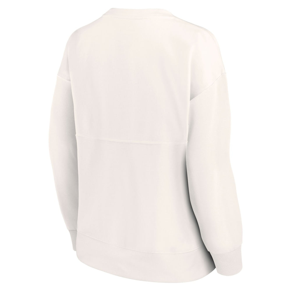 White Phoenix Suns Women's Tonal Leopard Pullover Sweatshirt | NBA