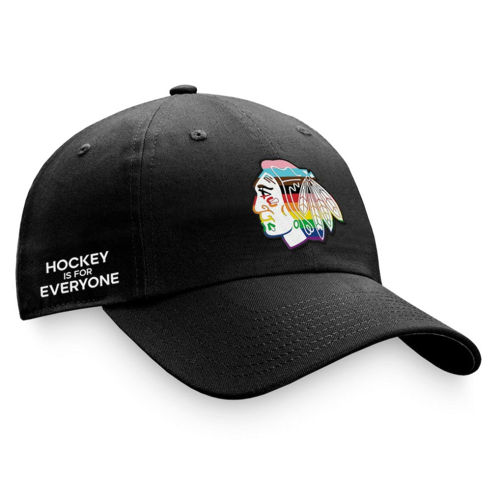 Chicago Blackhawks Fanatics Team Logo Pride Adjustable Hat -  NHL Hats