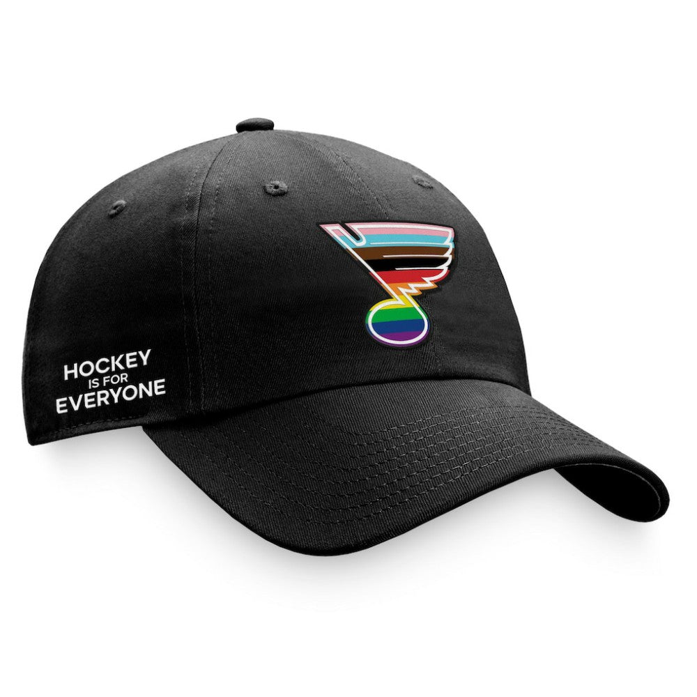 St. Louis Blues Fanatics Team Logo Pride Adjustable Hat -  NHL Hats