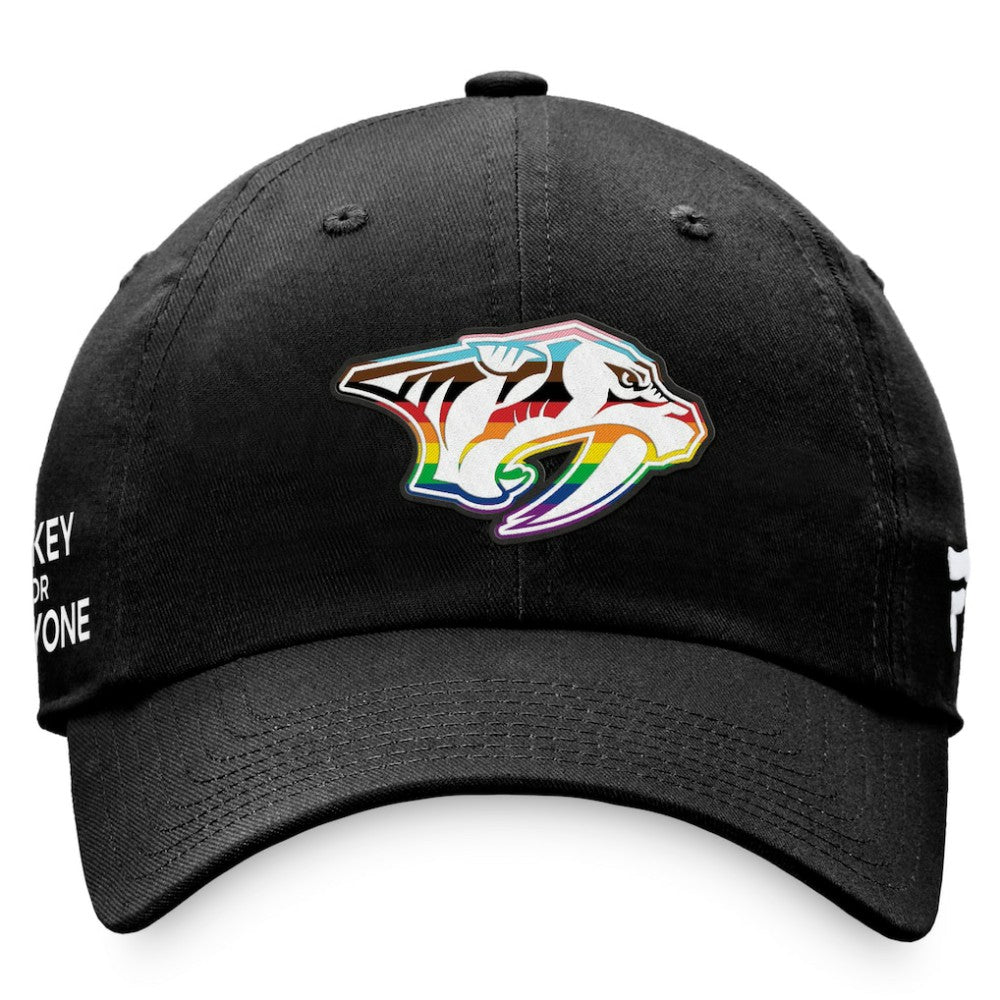 Nashville Predators Fanatics Team Logo Pride Adjustable Hat -  NHL Hats
