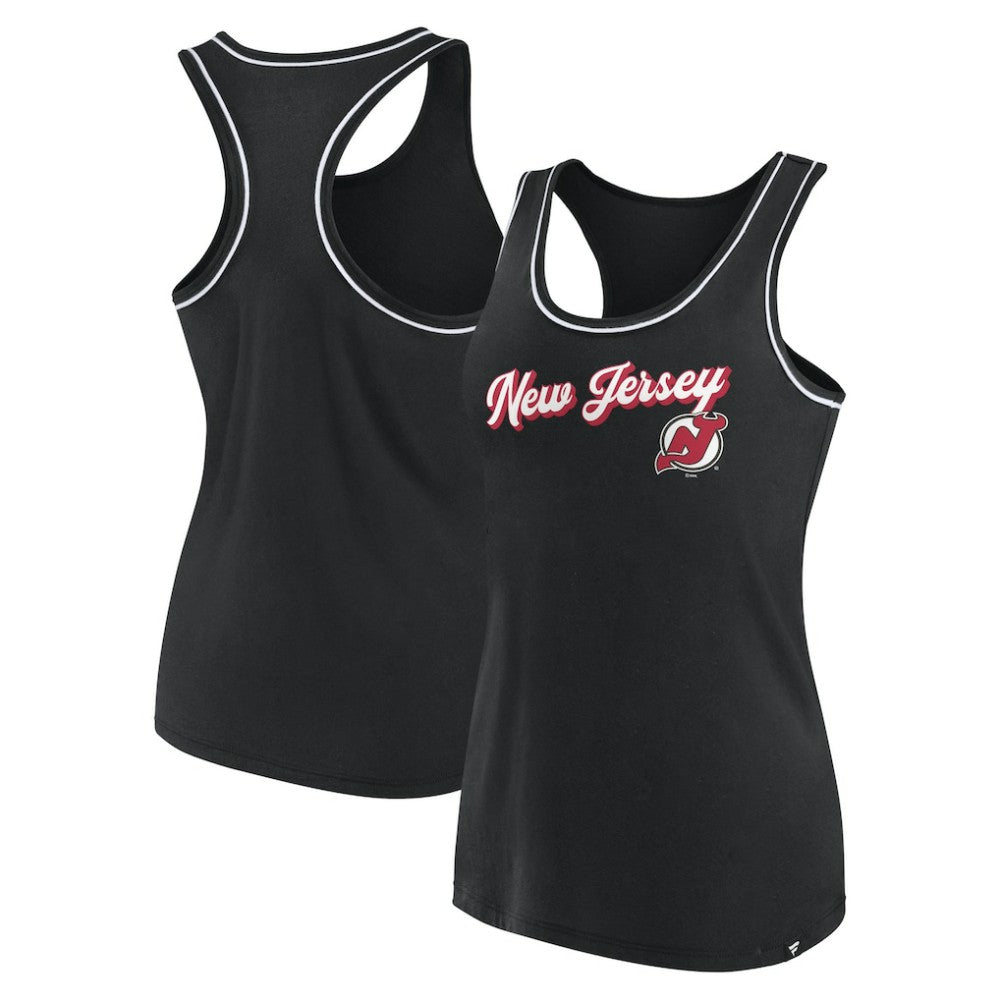 New Jersey Devils Fanatics Women's Wordmark Logo Racerback Scoop Neck Tank Top -  NHL Jerseys