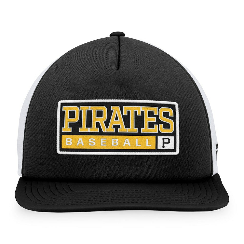 Pittsburgh Pirates Majestic Foam Trucker Snapback Hat - MLB Hats