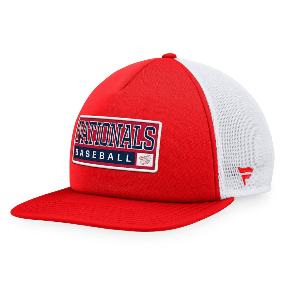 Washington Nationals Majestic Foam Trucker Snapback Hat - MLB Hats