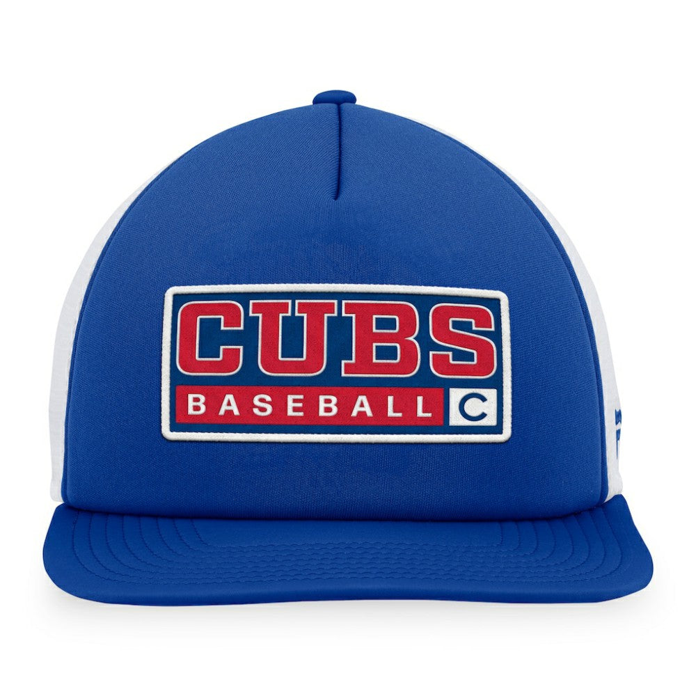 Chicago Cubs Majestic Foam Trucker Snapback Hat - MLB Hats