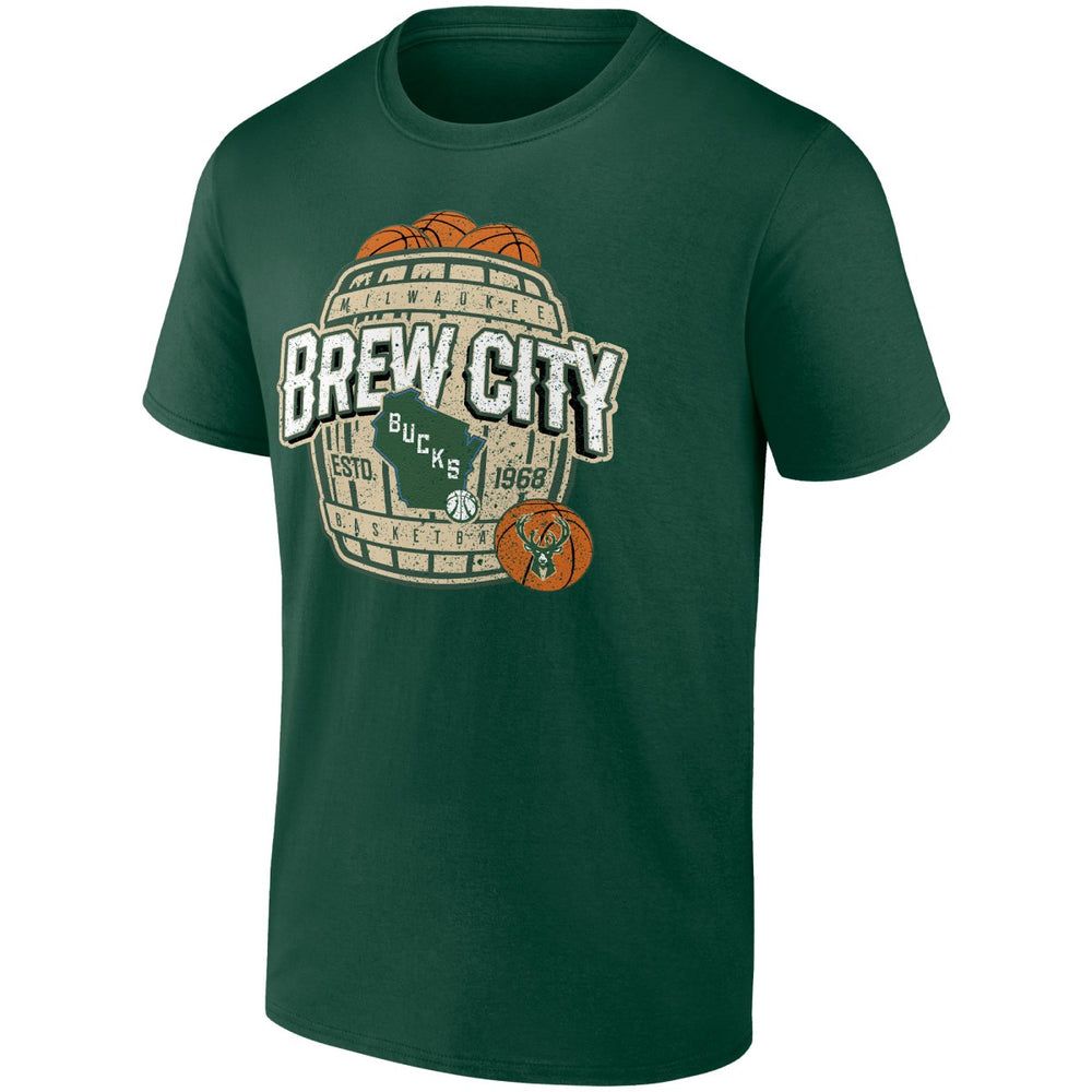 Hunter Green Milwaukee Bucks Brew City Hometown Collection T-Shirt | NBA