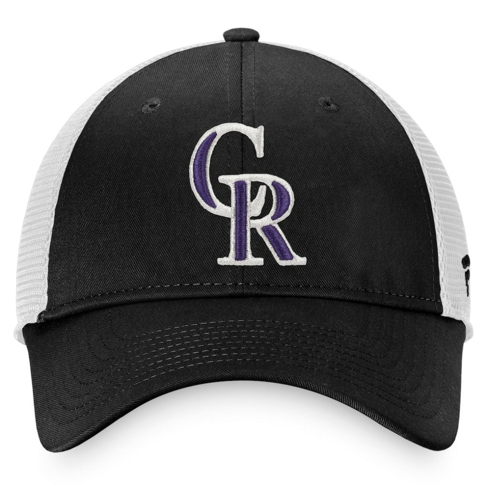 Colorado Rockies Fanatics Cooperstown Collection Core Trucker Snapback Hat - MLB Hats