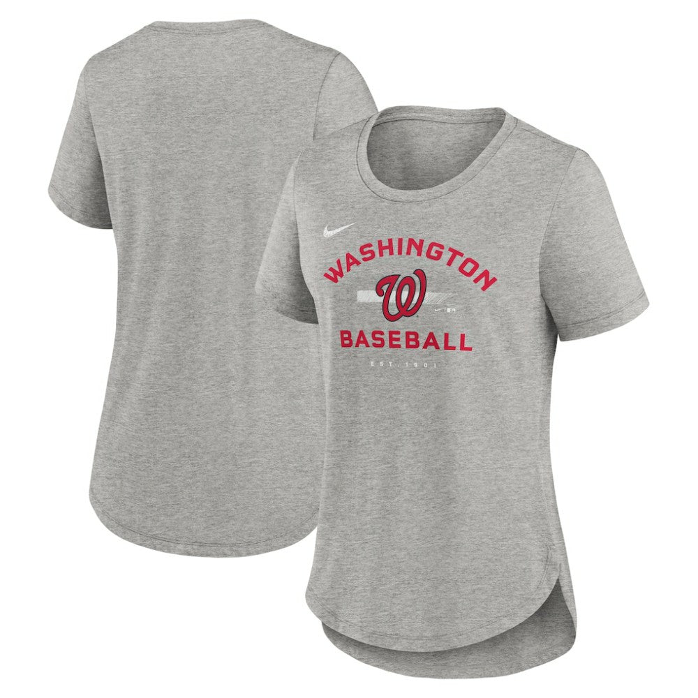 Washington Nationals Nike Women's Hot Prospect Tri-Blend T-Shirt - MLB T-shirts