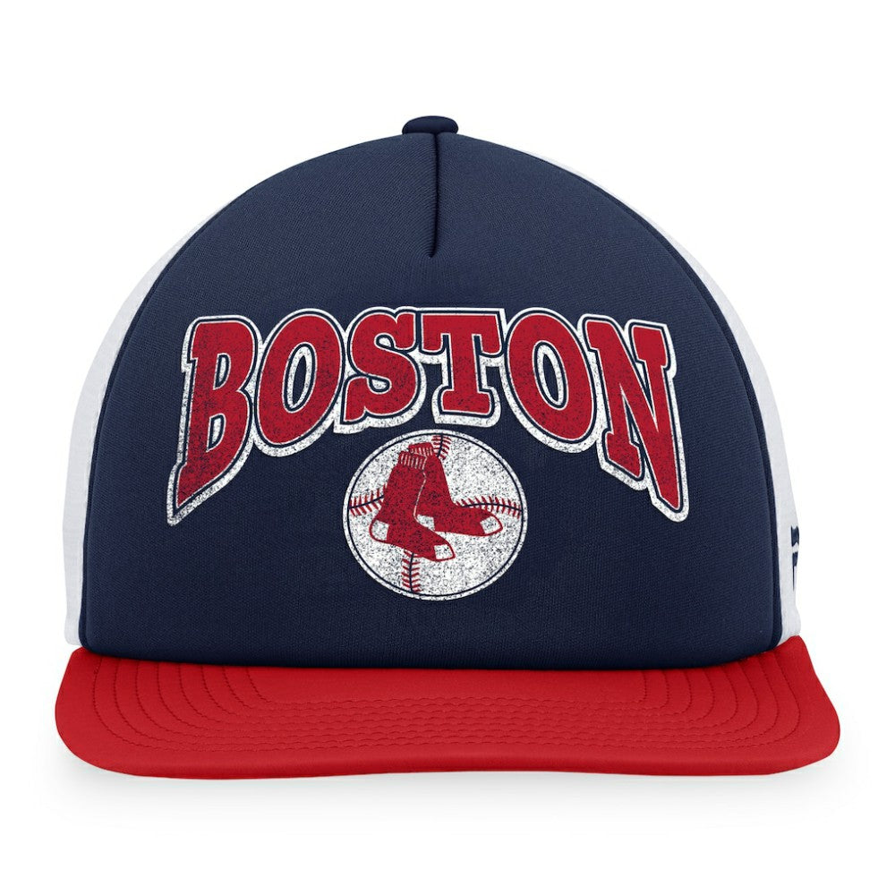 Boston Red Sox Fanatics Heritage Foam Front Trucker Snapback Hat - MLB Hats