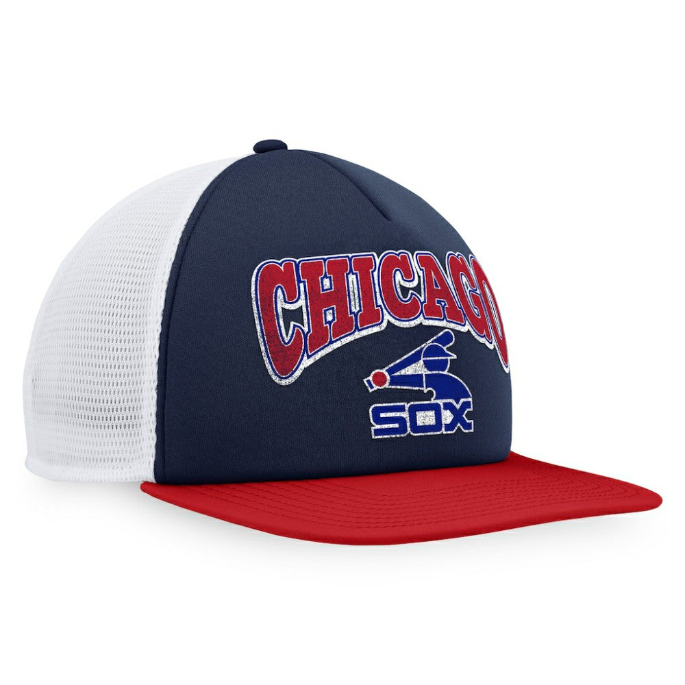 Chicago White Sox Fanatics Heritage Foam Front Trucker Snapback Hat - MLB Hats