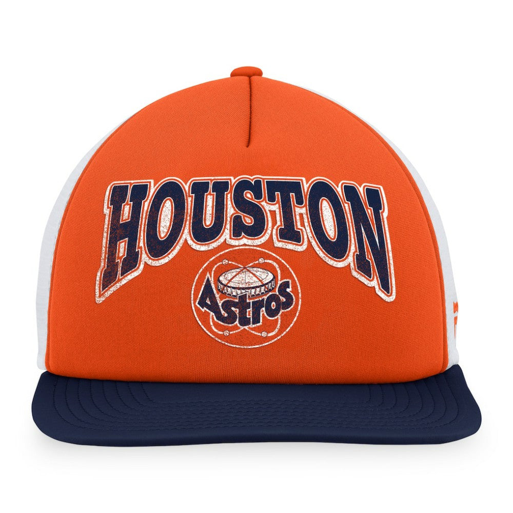 Houston Astros Fanatics Heritage Foam Front Trucker Snapback Hat - MLB Hats