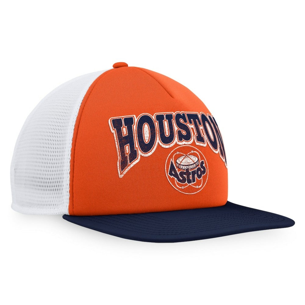 Houston Astros Fanatics Heritage Foam Front Trucker Snapback Hat - MLB Hats