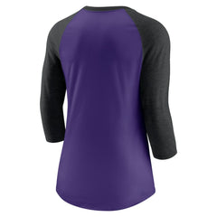 Colorado Rockies Nike Women's Next Up Tri-Blend Raglan 3/4-Sleeve T-Shirt - MLB T-shirts