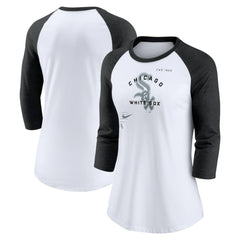 Chicago White Sox Nike Women's Next Up Tri-Blend Raglan 3/4-Sleeve T-Shirt - MLB T-shirts