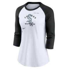 Chicago White Sox Nike Women's Next Up Tri-Blend Raglan 3/4-Sleeve T-Shirt - MLB T-shirts