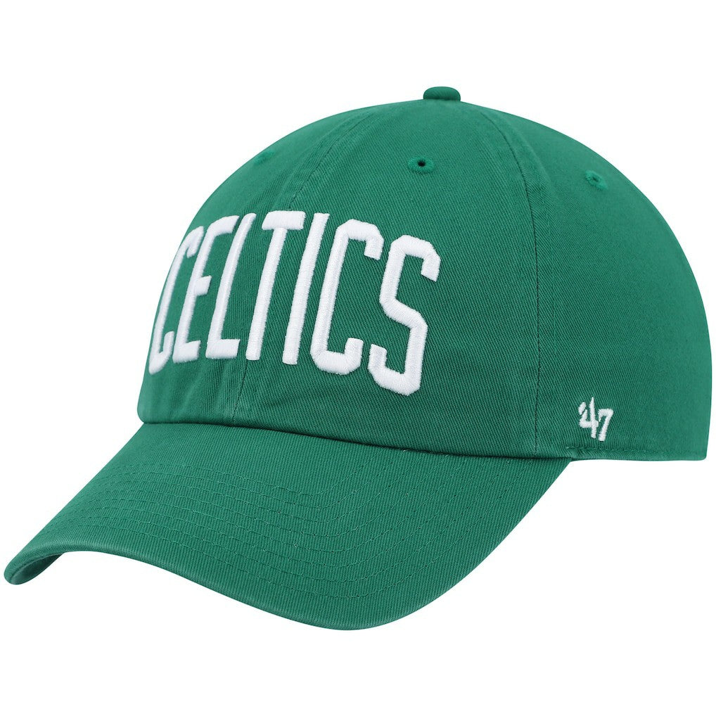 Kelly Green Boston Celtics '47 Clean Up Wordmark Adjustable Hat | NBA