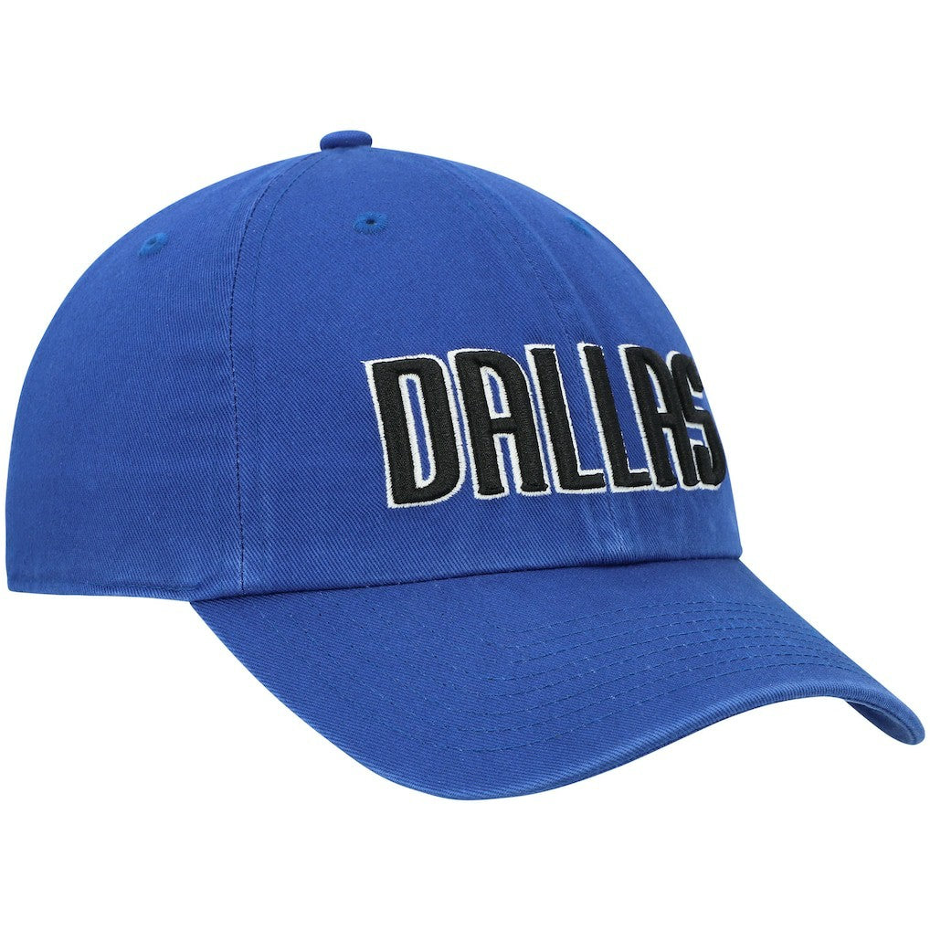 Royal Dallas Mavericks '47 Clean Up Wordmark Adjustable Hat sale | NBA