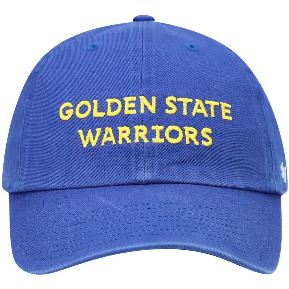 Royal Golden State Warriors '47 Clean Up Wordmark Adjustable Hat sale | NBA