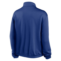 St. Louis Cardinals Nike Women's Rewind Splice Half-Zip Semi-Cropped Bubble Hem Sweatshirt - MLB Sweatshirts