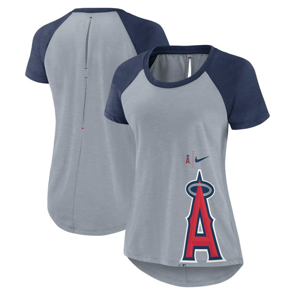 Los Angeles Angels Nike Women's Summer Breeze Raglan Fashion T-Shirt - MLB T-shirts