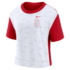 St. Louis Cardinals Nike Women's Line Up High Hip Fashion T-Shirt - MLB T-shirts