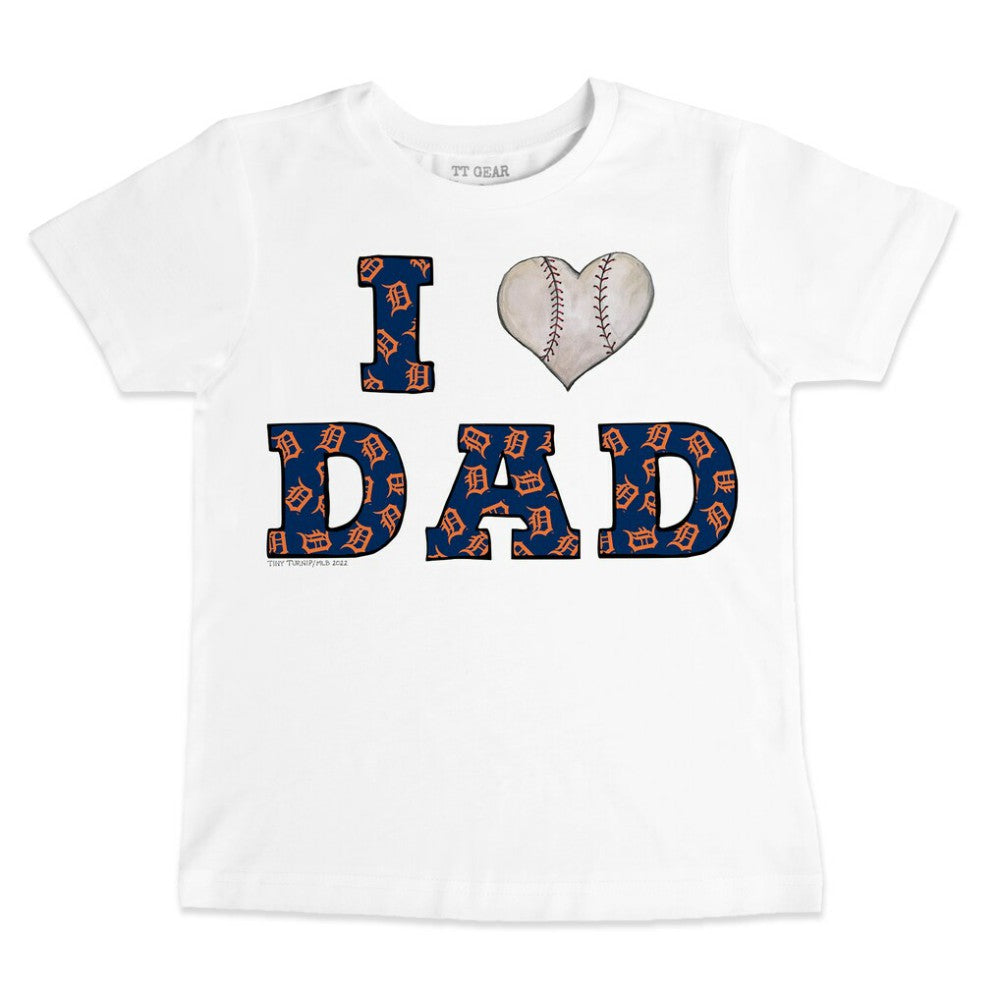 Detroit Tigers Tiny Turnip Youth I Love Dad T-Shirt - MLB T-shirts