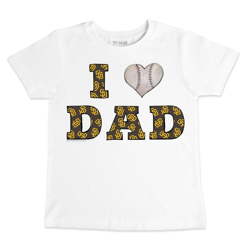 San Diego Padres Tiny Turnip Youth I Love Dad T-Shirt - MLB T-shirts