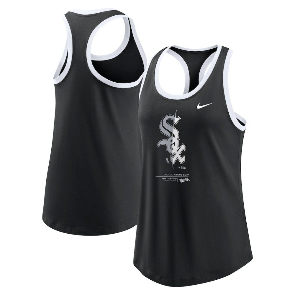 Chicago White Sox Nike Women's Tech Tri-Blend Tank Top - MLB Tanks