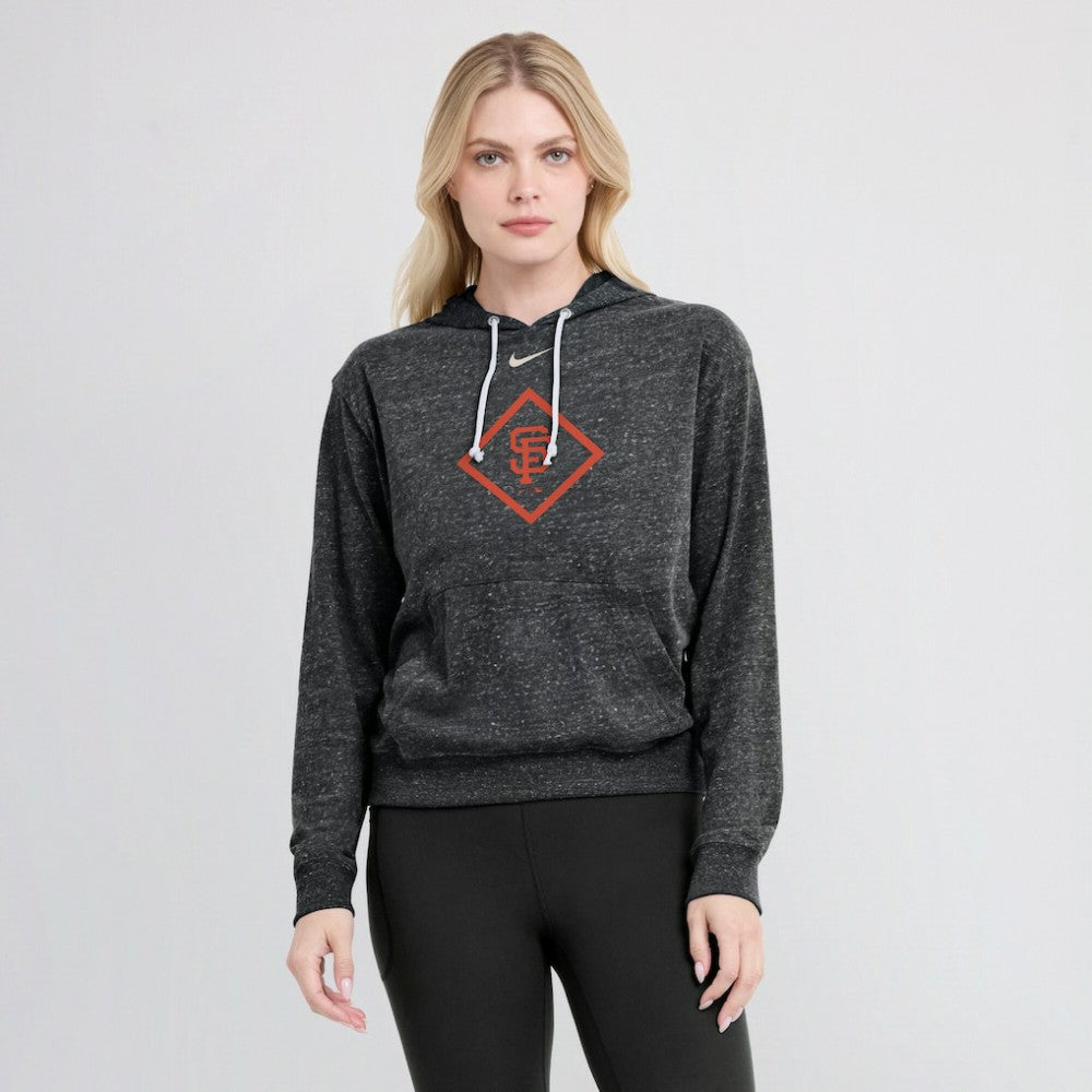 San Francisco Giants Nike Women's Diamond Icon Gym Vintage Lightweight Hooded Top - MLB Tops