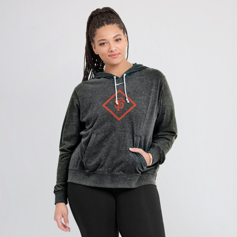 San Francisco Giants Nike Women's Diamond Icon Gym Vintage Lightweight Hooded Top - MLB Tops