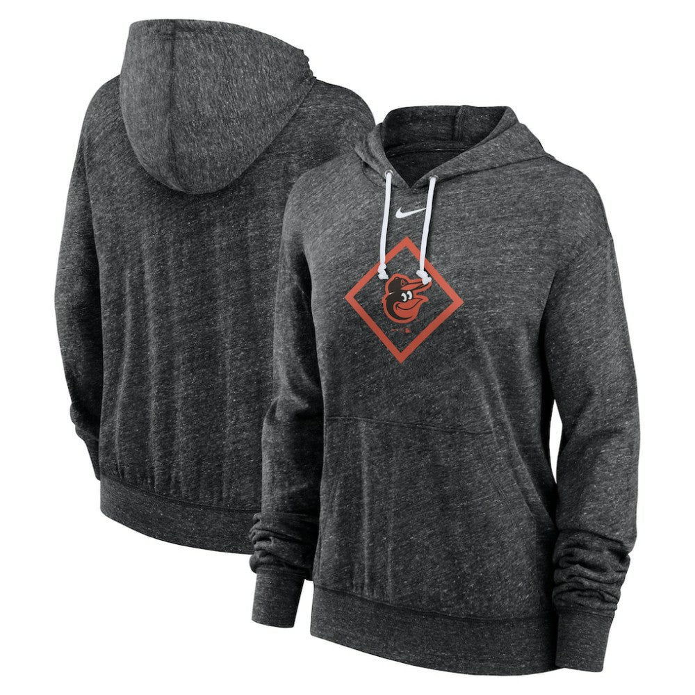 Baltimore Orioles Nike Women's Diamond Icon Gym Vintage Lightweight Hooded Top - MLB Tops