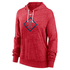Los Angeles Angels Nike Women's Diamond Icon Gym Vintage Lightweight Hooded Top - MLB Tops