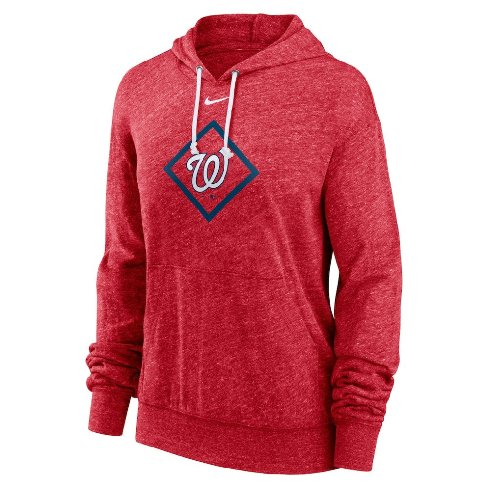 Washington Nationals Nike Women's Diamond Icon Gym Vintage Lightweight Hooded Top - MLB Tops