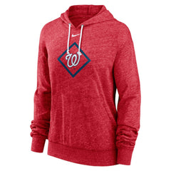 Washington Nationals Nike Women's Diamond Icon Gym Vintage Lightweight Hooded Top - MLB Tops