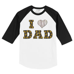 San Diego Padres Tiny Turnip Youth I Love Dad 3/4-Sleeve Raglan T-Shirt - MLB T-shirts
