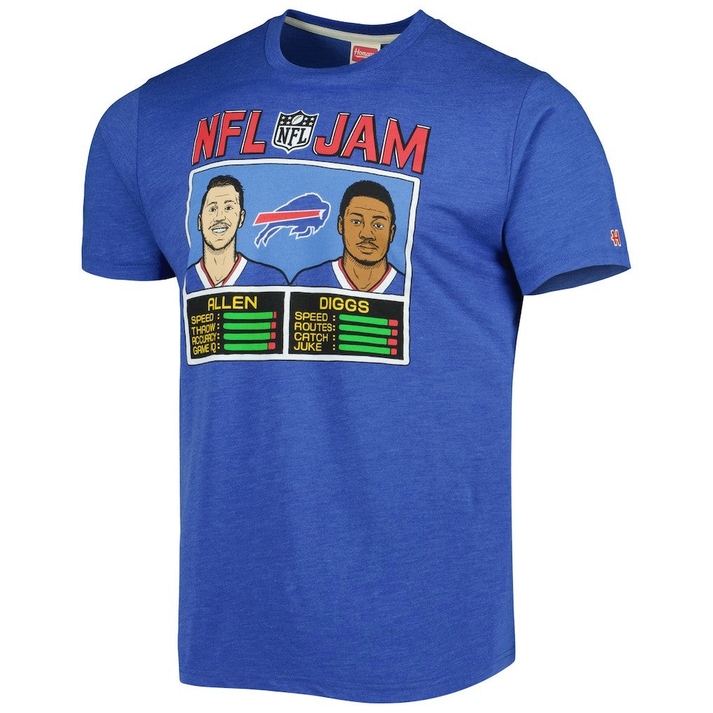 Buffalo Bills Josh Allen & Stefon Diggs  Homage Unisex NFL Jam Tri-Blend T-Shirt | NFL New